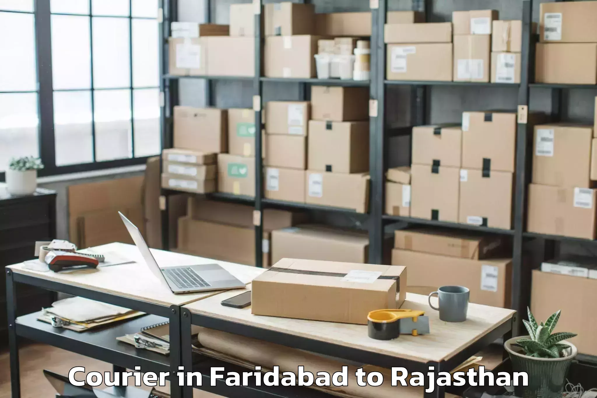 Book Faridabad to Kaman Courier Online